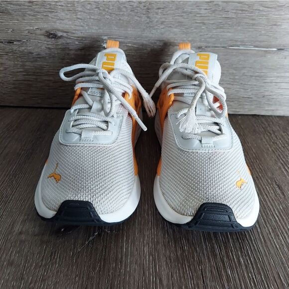 Puma Pacer 23 GS Silver Mist / Clementine Running Athletic Shoes 5.5 - Picture 2 of 8